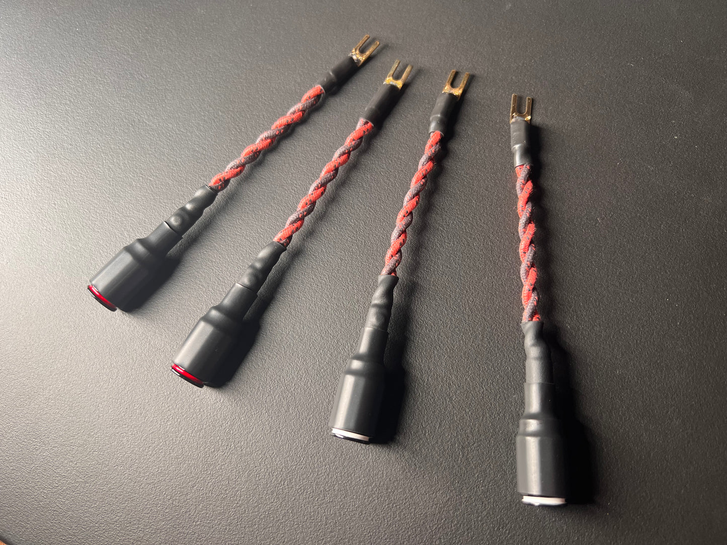 13 Gauge Speaker Cable Adapters (Set of 4) | Belden 9497 | Vintage Audio Equipment