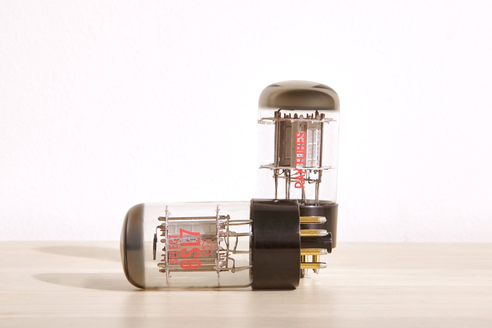 Vacuum tube on a white background