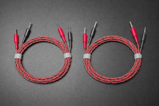 12AWG Jupiter Cotton & Lacquer Speaker Cables (Pair)
